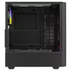 PC case SAVIO Noctis Flow RGB — Cube, ATX/Mini-ITX, 3x 120 mm front fans, tempered glass side, max GPU 35 cm