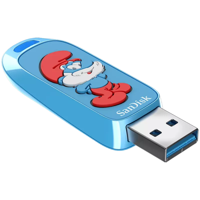 USB flash drive SanDisk 128 GB USB Type-A Smurfs