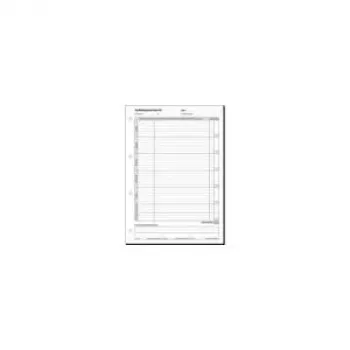 Notebook Sigel Formular Book AW480 — A4 daily entries, preprinted form pages