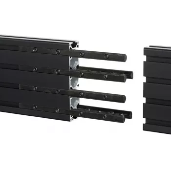 Mounting rail B-Tech BT8390 Extension Kit Black 12mm width 8mm depth 180mm length