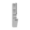 Bathroom cabinet NEL III 31x30x174 cm, matte white
