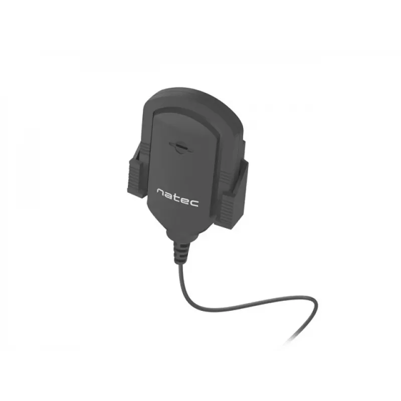 Clip-on microphone NATEC NMI-1352, wired 3.5 mm, sensitivity -58 dB, 50–16000 Hz, 1.8 m cable, 20 g