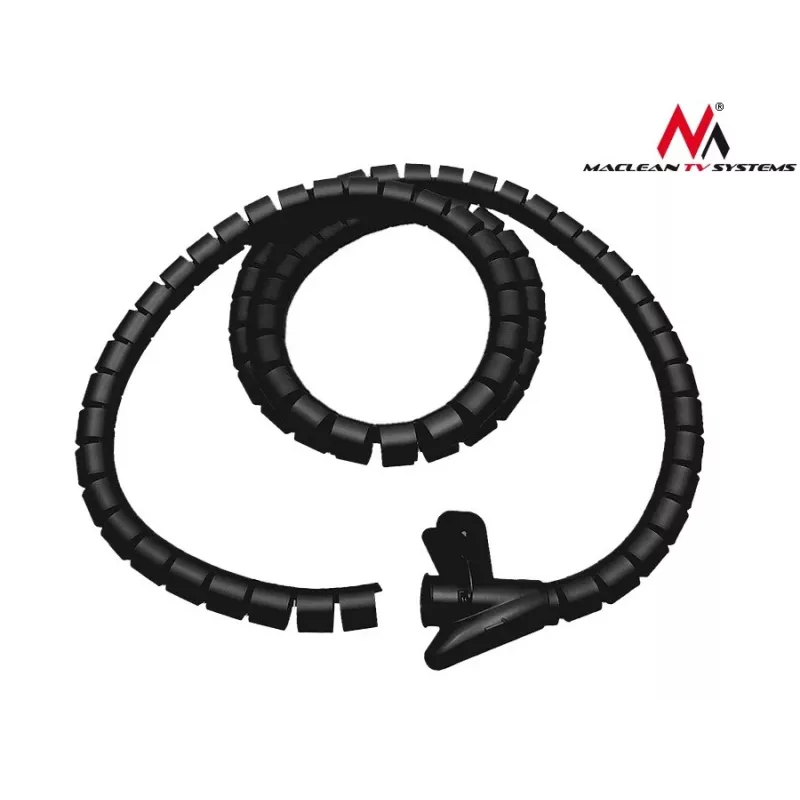Cable organiser sleeve MACLEAN 2 m × 25 mm, elastic polypropylene, wire protection
