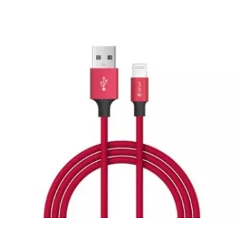 USB-C to Lightning cable Devia Pheez Series 1 m — Red, 1A/USB Power Delivery compatible