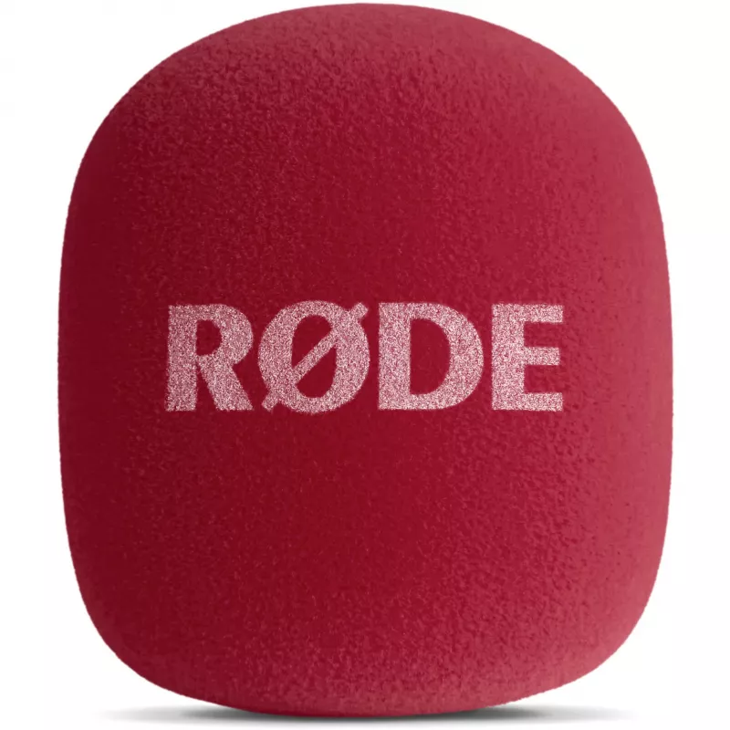 Portable Interview Microphone Rode Interview GO – Red (compact, handheld, plug-and-play)