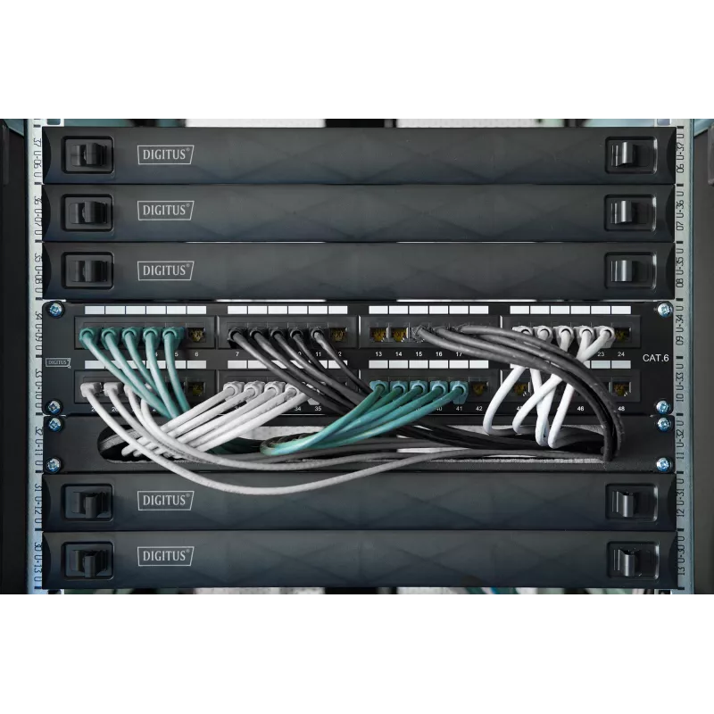 Digitus Cat. 6A keystone module shielded with intelligent cable manager 48 pcs