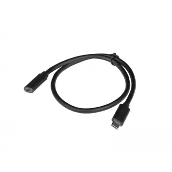 USB C to USB C cable LANBERG CA-USBE-20CC-0005-BK, USB 3.2 Gen 1 (5 Gbit/s), 0.5 m, black