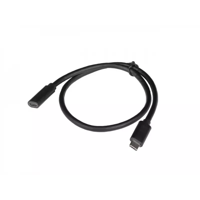 USB C to USB C cable LANBERG CA-USBE-20CC-0005-BK, USB 3.2 Gen 1 (5 Gbit/s), 0.5 m, black