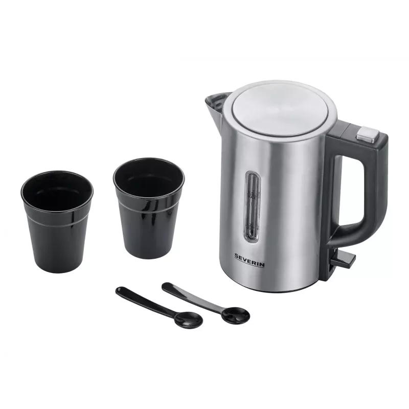 Severin WK3647 Electric Kettle Stainless Steel-brushed-black (WK3647)