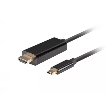 Lanberg USB-C to HDMI Cable, 0.5 m 4K/60Hz, Black | Lanberg | USB-C to HDMI Cable | CA-CMHD-10CU-0005-BK | 0.5 m