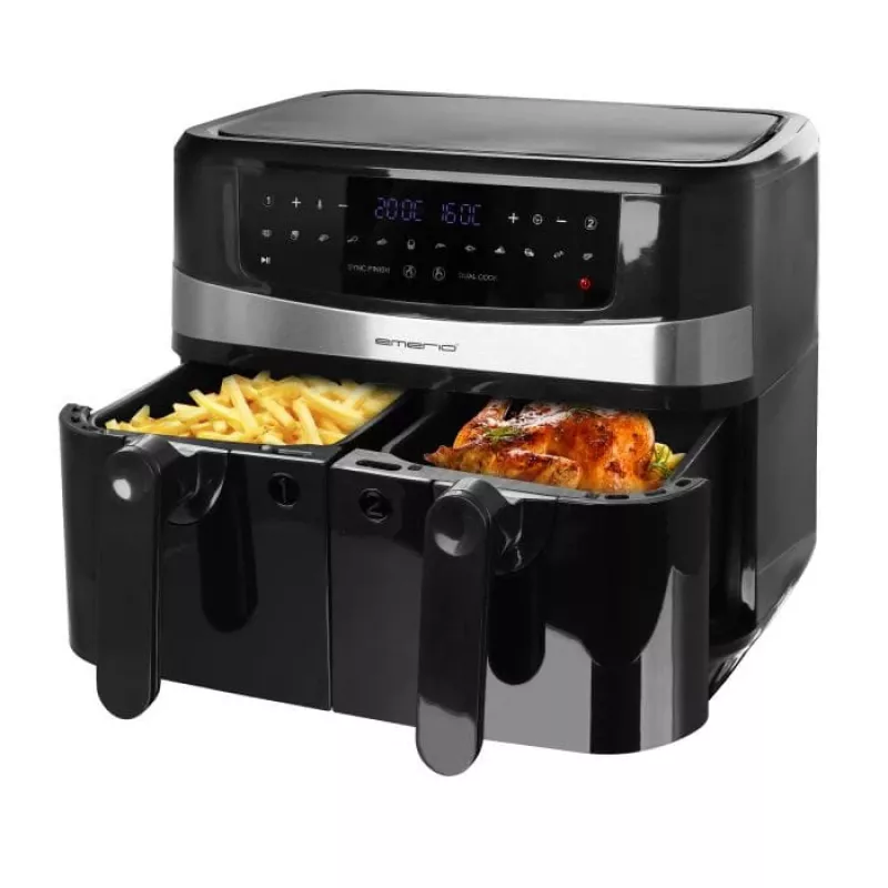 Hot air fryer Emerio AF-126672.4 9 L Double 2400 W Black