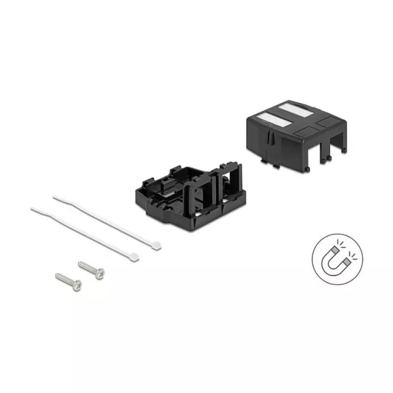 Snap-in frame DeLOCK 85842 Plastic Black 545x573x324mm
