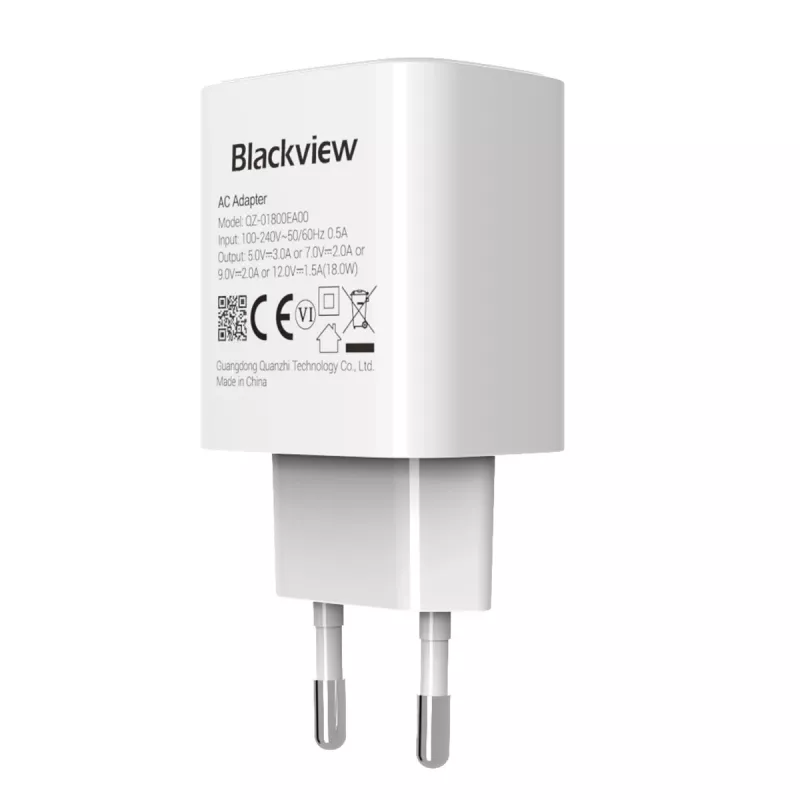 Charger BLACKVIEW CHAR-18W 18W power output — compact USB wall charger for mobile devices