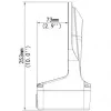 Wallmount ALLNET ALL-CAM2495-LVEFN with junction box — outdoor camera wall mount for ALL-CAM2495-LVEFN
