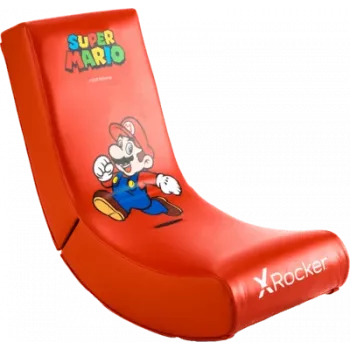 X Rocker Video Rocker - Mario - Gaming-Sessel - Nintendo Switch - Rot - Rot - Kunstleder - Schaum - Polyurethan - Kunstleder (2020001)