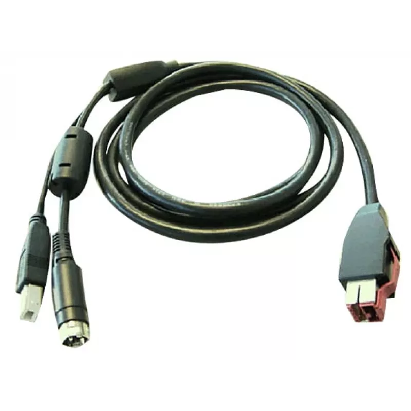 HP - Powered USB Cable - for Engage Thermal Receipt Printer, Engage One, RP9 G1 Retail System (BM477AA)