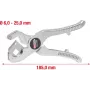 Hose cutter ks tools 222.2060 for hoses Ø 6–25 mm