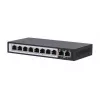 Extralink PoE Switch CERES 8x 100Mb/s PoE/PoE+, 2x RJ45 Uplink 100Mb/s, 96W