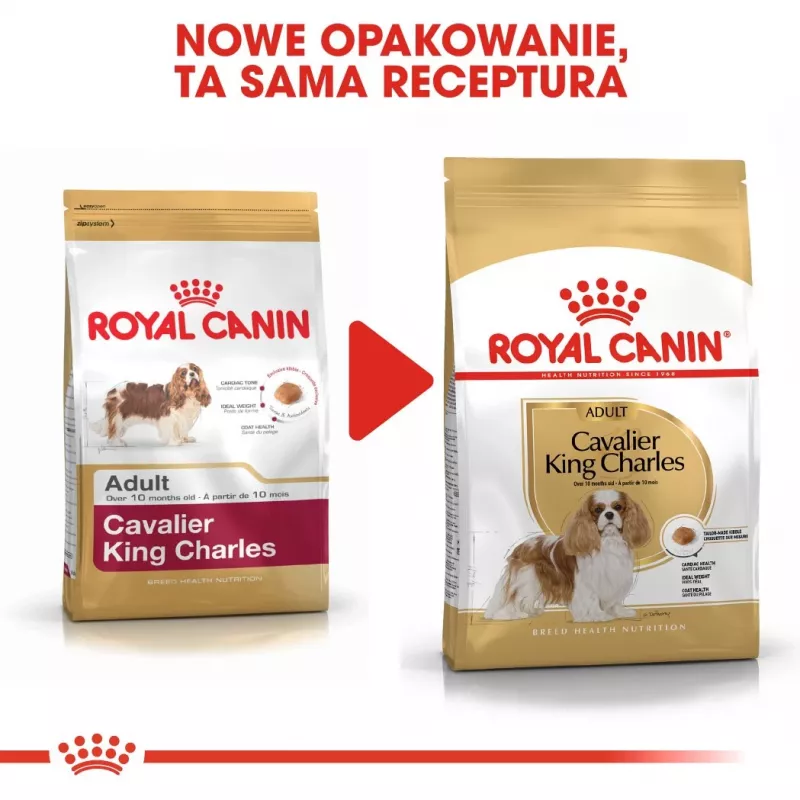 Dry Dog Food Royal Canin Cavalier King Charles Adult 1.5 kg — Chicken, Small Breed, Skin & Coat, Cardiac Support