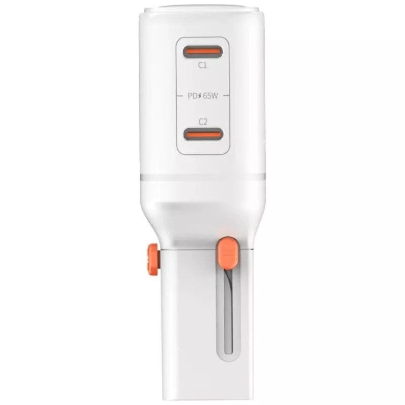 Travel charger World 65W USB-C + USB-A white