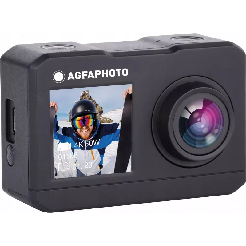 AgfaPhoto Action Cam Action Sports Camera 16 MP 2K Ultra HD CMOS Wi-Fi 58 g (AC7000BK)