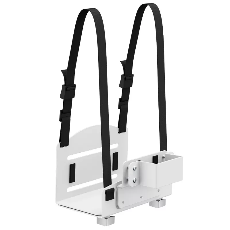 CPU holder MACLEAN MC-116W adjustable height and swivel design for under-desk mounting