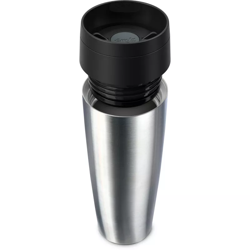 Travel mug EMSA Classic Grande stainless steel, 0.5 l, spill‑proof thermal cup