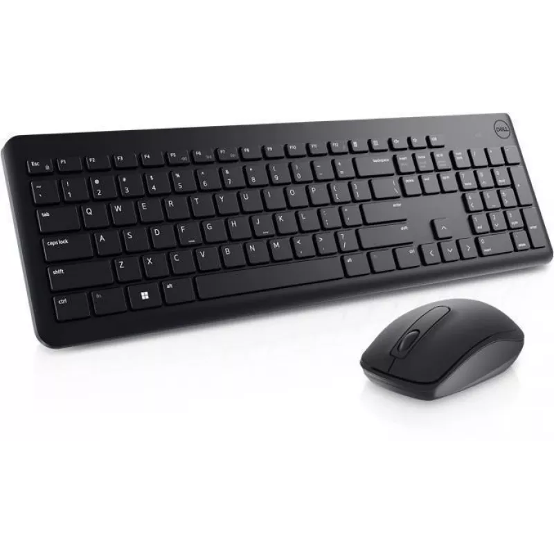 Wireless Keyboard and Mouse Set Dell KM3322W Black — compact layout, wireless connection, batteries included