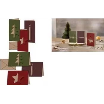 Greeting card Sigel DS082 Christmas 10 pcs 105x210 mm