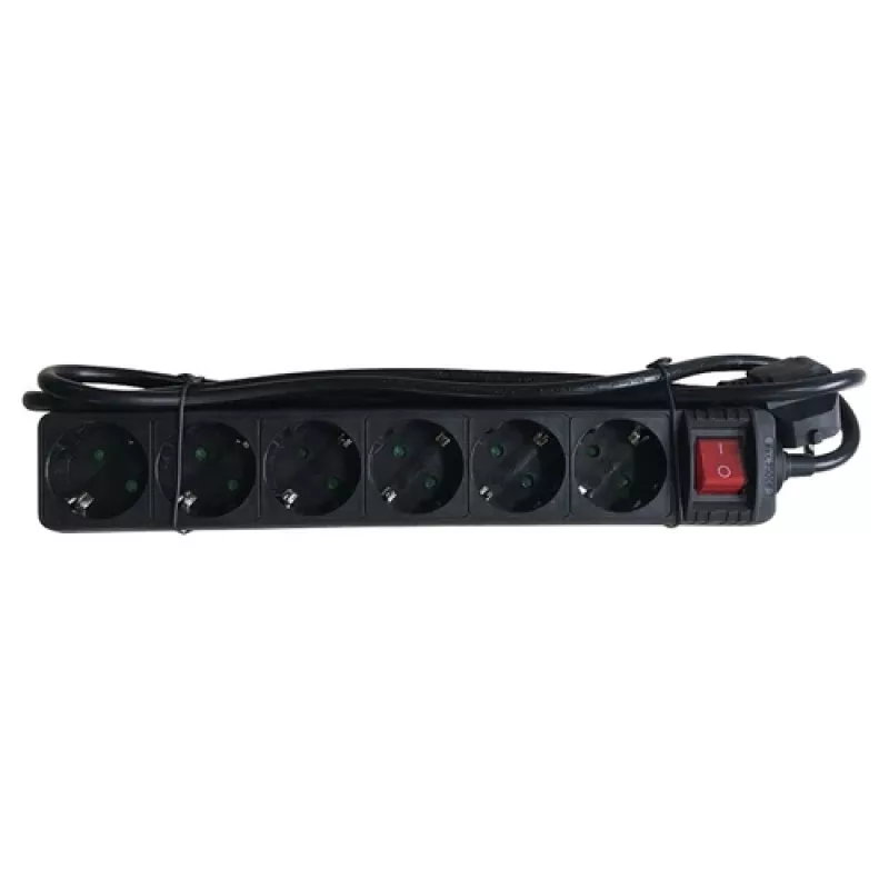 Power Extension M-Cab POW0028 1.5m 6 AC Outlets 16A 3680V