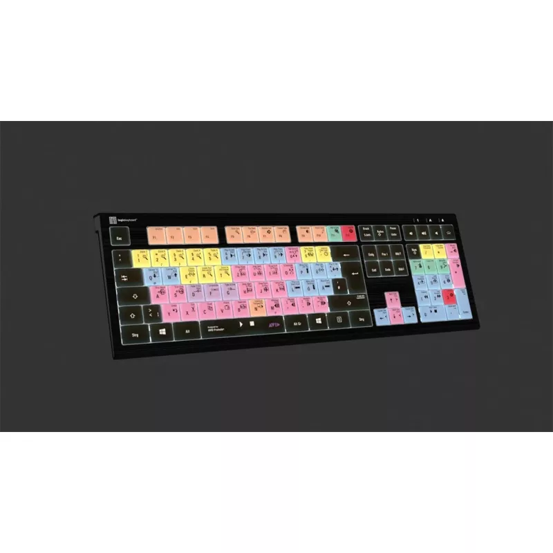 Logickeyboard ASTRA 2 USB QWERTZ Keyboard Black Full-size 108 Keys