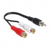 Audio cable DeLOCK 84493 0.2 m RCA 2 x RCA Black