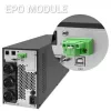 Qoltec 52281 uninterruptible power supply (UPS) Double-conversion (Online) 2 kVA 2000 W 3 AC outlet(s)