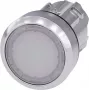 Siemens Drucktaster Betätiger flach, Frontring Metall, Hochglanz Weiß SIRIUS ACT 3SU1051-0AB60-0AA0 1 St. (3SU1051-0AB60-0AA0)
