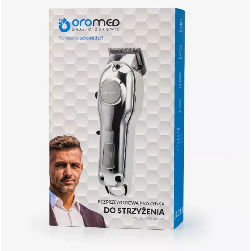 Oromed Oro-Barber cordless hair trimmer, silver