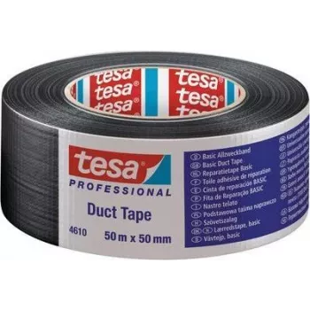 Duct Tape Tesa 04610 — 50 m x 50 mm, black
