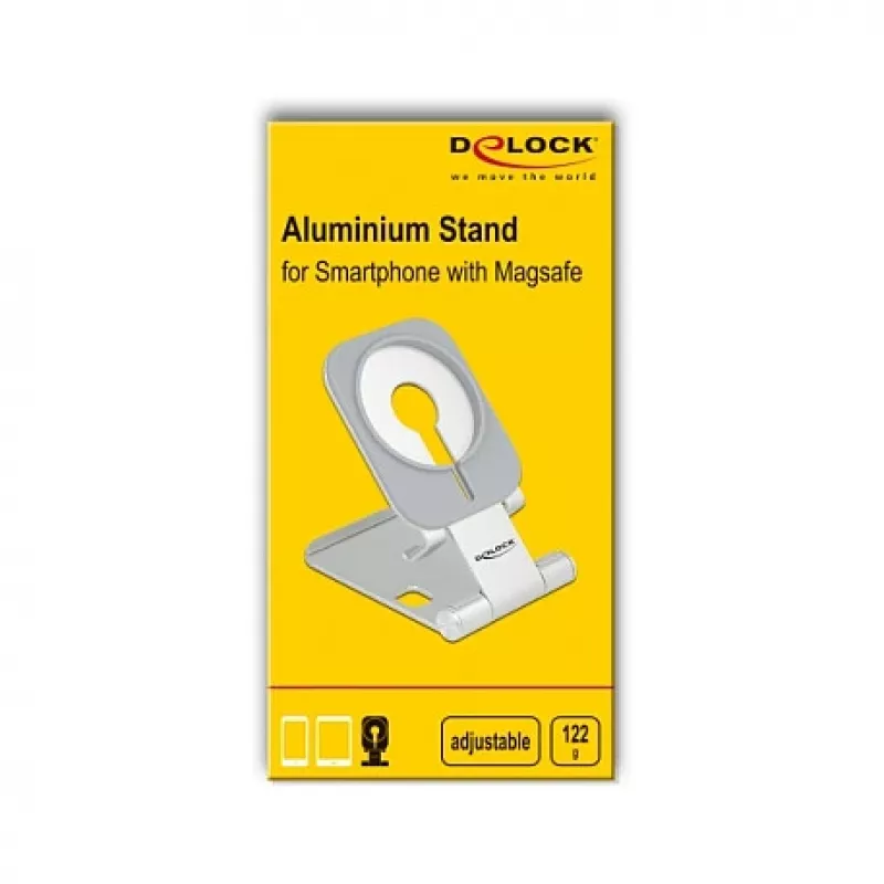 Passive holder DeLOCK 18426 Aluminium Indoor Mobile phone