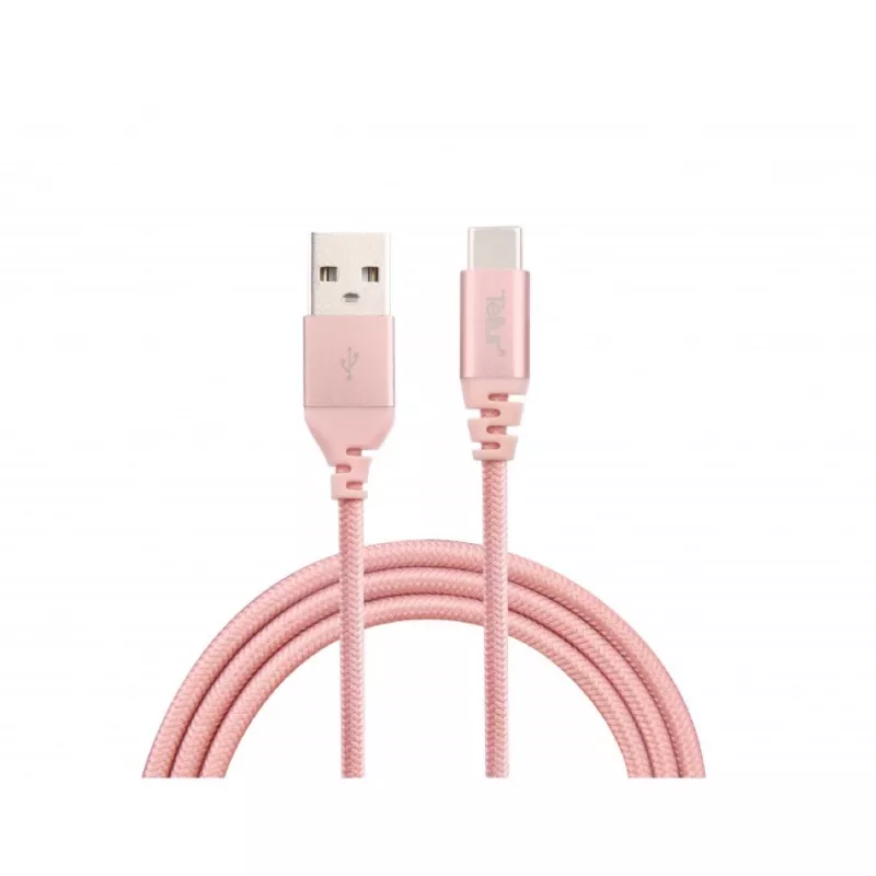 USB cable Tellur TLL155281 USB 2.0 1 m USB A USB C Rose gold