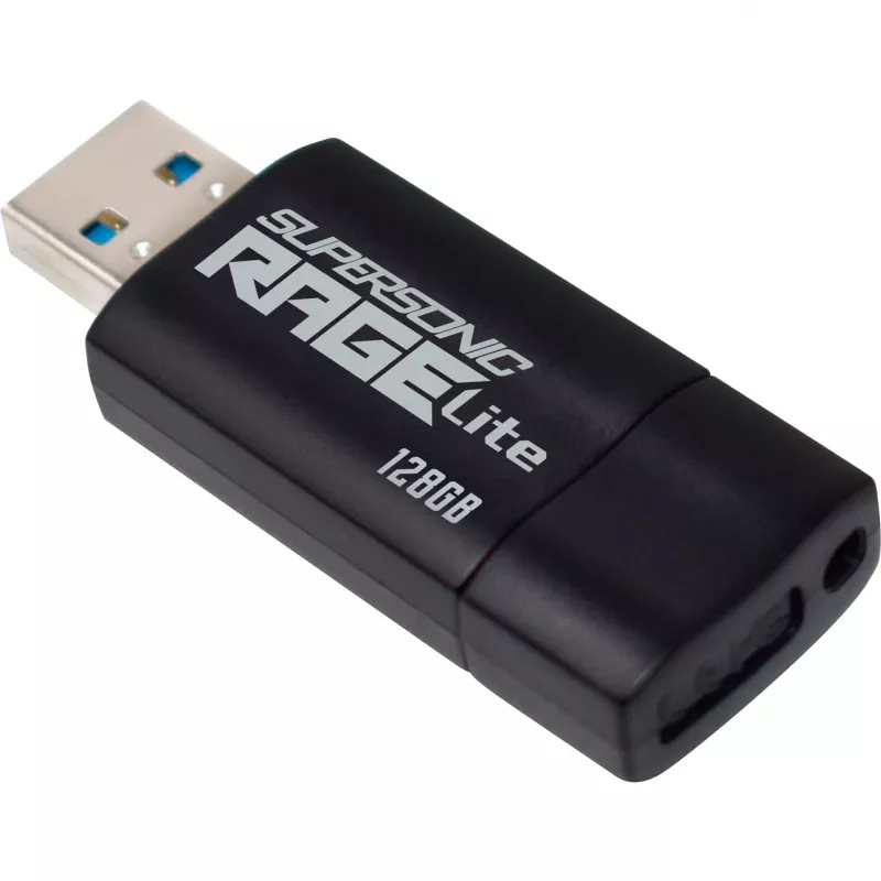 USB flash drive PATRIOT Supersonic Rage Lite 128 GB USB Type-A 3.2 Gen 1, 180 MB/s, blue/black