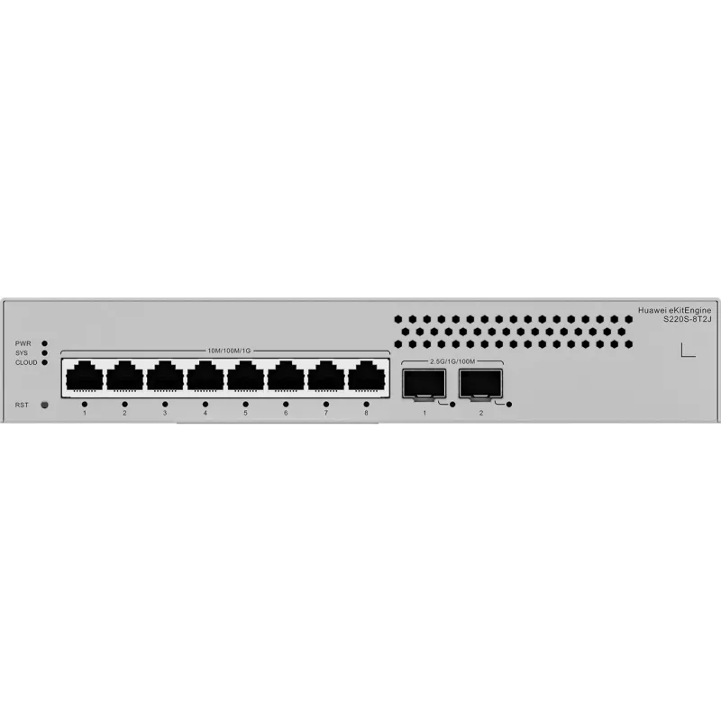Managed Switch HUAWEI S220S-8T2J L2 Gigabit Ethernet 8 Ports 1U Grey