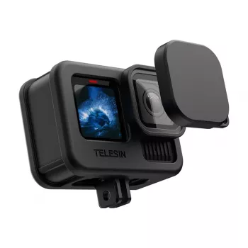 Protective Silicone Case and Lens Cap for GoPro Hero 13 Black by Telesin (model SB9509)