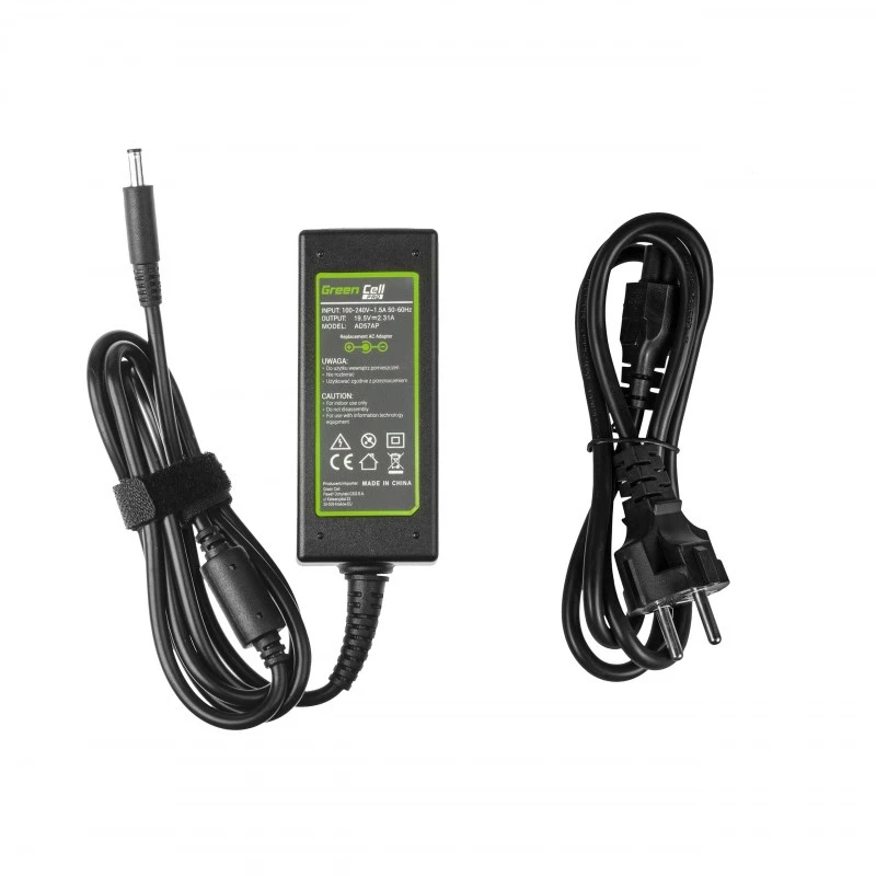 Power adapter Green Cell AD57AP 45W 19.5V 2.31A for Dell laptops, indoor, black