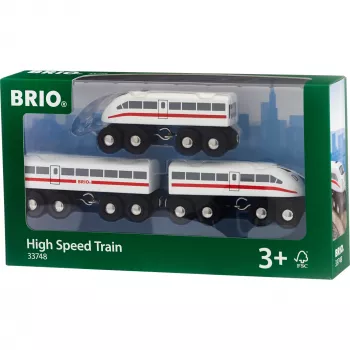 World Schnellzug with Sound, toy vehicle white/black, 3-piece