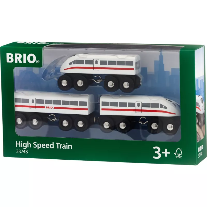 World Schnellzug with Sound, toy vehicle white/black, 3-piece