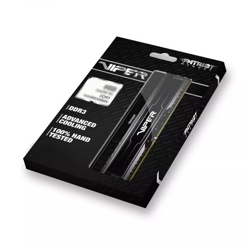 Patriot Viper 3 Black Mamba PV38G160C9K memory 8 GB (2x 4 GB) DDR3 1600 MHz CL9 DIMM, Black