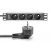 Digitus 10 inch socket strip aluminum profile 4-way CEE 7/5 sockets 1U