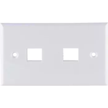 Network adapter ShiverPeaks 08-10111, 2-port keystone, white