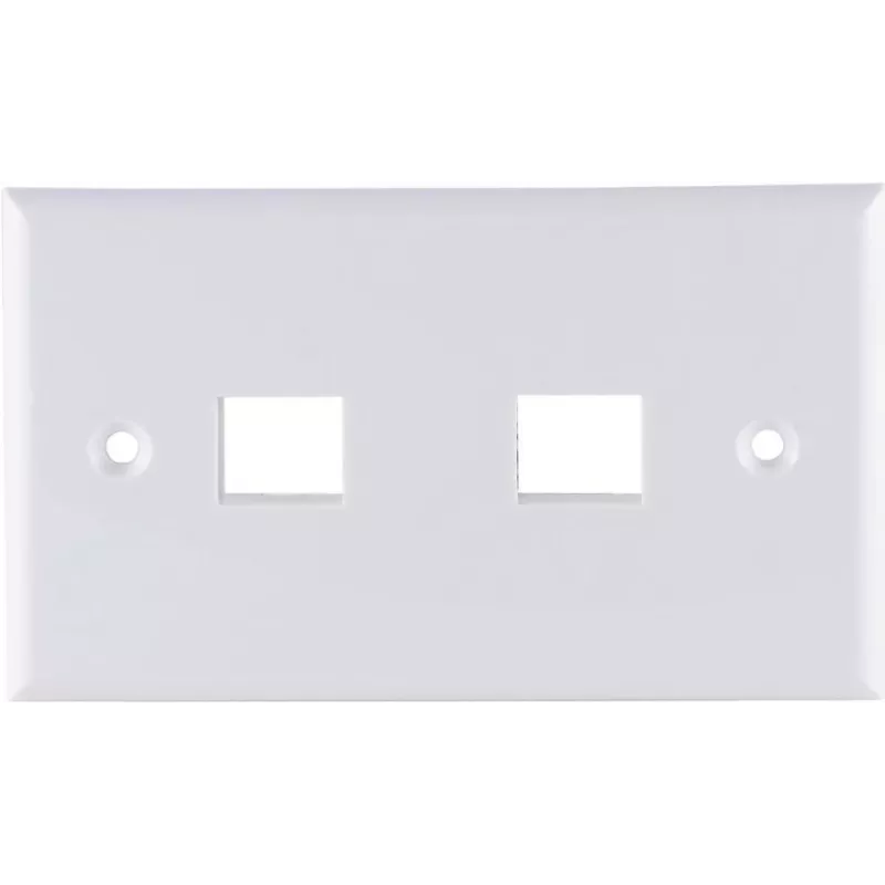 Network adapter ShiverPeaks 08-10111, 2-port keystone, white