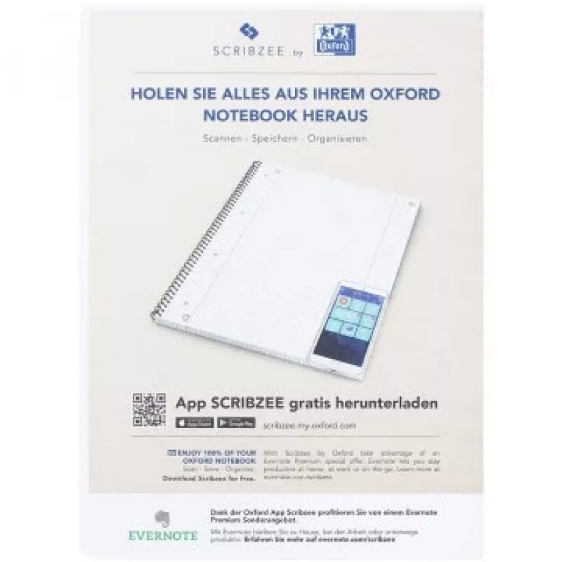 Writing Notebook Oxford 100050357 A4 80 Sheets Green