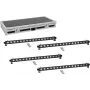 Lighting equipment EUROLITE PIX-16 QCL 4x LED light bar with transport case